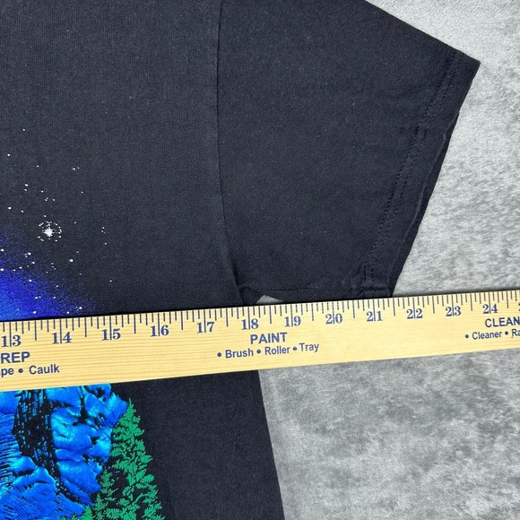 VINTAGE 90s Fred Harvey Trading Company Mt Rushmore T-Shirt Mens M Black Graphic - Picture 5 of 6